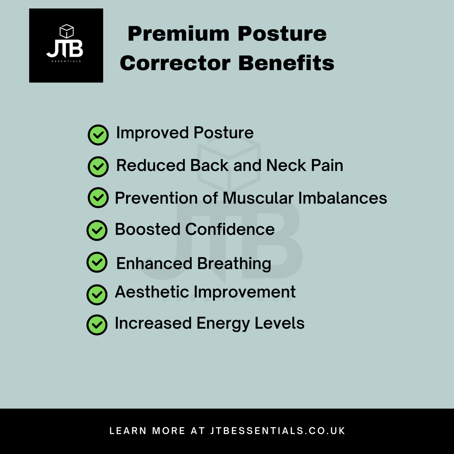 JTB Essential - Premium Posture Corrector